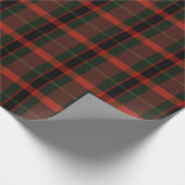 Festliche Tartan Weihnachten Geschenkpapier (Ecke)