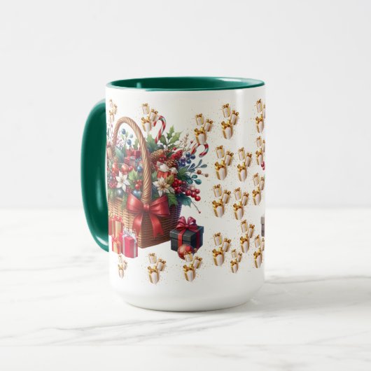 Festliche Tasse (Vorderseite Links)