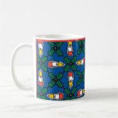Festliche Tasse, Weihnachtsfeier und Kerzen Kaffeetasse (Links)