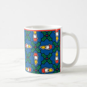 Festliche Tasse, Weihnachtsfeier und Kerzen Kaffeetasse