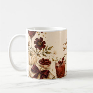 Festliche Thanksgiving-Cocktailparty Kaffeetasse