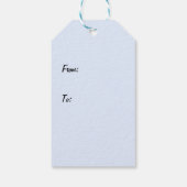 Festliche Tiere Geschenkanhänger (Rückseite)