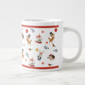 Festliche Tiere Jumbo-Tasse (Rechts)