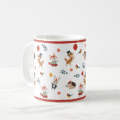 Festliche Tiere Kaffeetasse (Vorderseite Links)