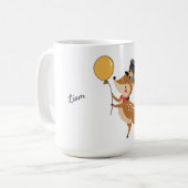 Festliche Tiere - Rehkitz Kaffeetasse (Vorderseite Links)
