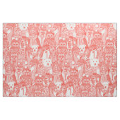 festliche Tiere weich rot Stoff (Fat Quarter (45,7 x 55,9 cm))