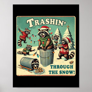 Festliche Trash Pandas Kollektiv Trashin' Through Poster