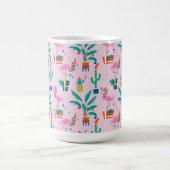 Festliche tropische Weihnachtsmuster Kaffeetasse (Mittel)