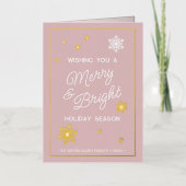 Festliche und elegante Frohe Festtage Gold (Vorderseite)