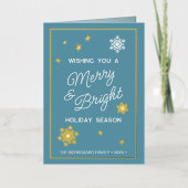 Festliche und elegante Frohe Festtage Gold (Vorderseite)