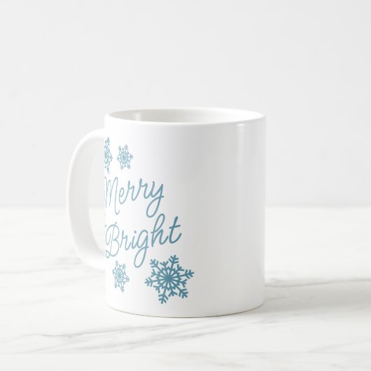 Festliche und elegante Frohe Festtage Kaffeetasse (Vorderseite Links)