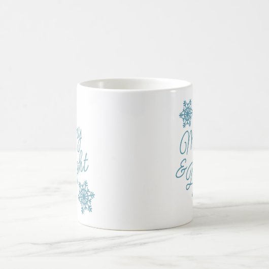 Festliche und elegante Frohe Festtage Kaffeetasse (Mittel)