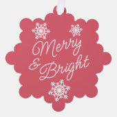 Festliche und elegante Frohe Festtage Ornament Karte (Vorderseite)