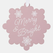 Festliche und elegante Frohe Festtage Ornament Karte (Vorderseite)