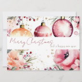 Festliche und elegante Weihnachtsbaumsteine und Bl Karte (Vorderseite)