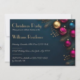 Festliche und elegante Weihnachtsfeier Party Einla Einladung