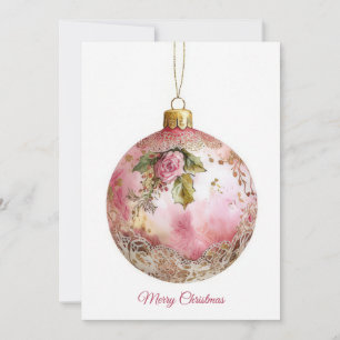 Festliche und elegante Weihnachtsgruß-Ornamentik Feiertagskarte