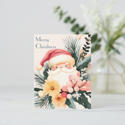 Festliche und elegante Weihnachtsgrüße Postkarte (Stehend Vorderseite)