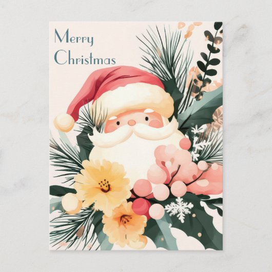 Festliche und elegante Weihnachtsgrüße Postkarte (Vorderseite)