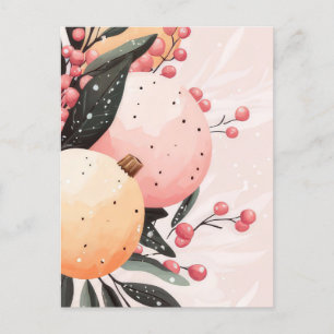 Festliche und elegante Weihnachtsgrüße Postkarte