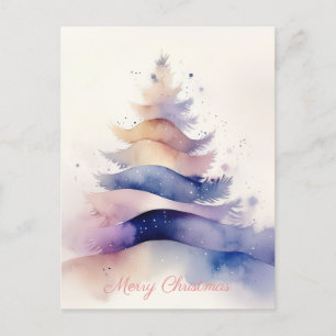 Festliche und elegante Weihnachtsgrüße Postkarte