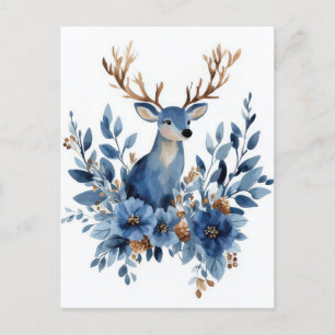 Festliche und elegante Weihnachtsgrüße Postkarte