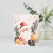 Festliche und elegante Weihnachtsgrüße Postkarte (Stehend Vorderseite)