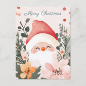 Festliche und elegante Weihnachtsgrüße Postkarte (Vorderseite)