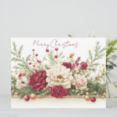 Festliche und elegante Weihnachtsgrüßkarte Karte (Stehend Vorderseite)