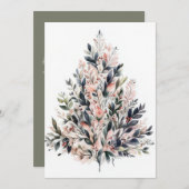 Festliche und elegante Weihnachtskarte Feiertagskarte (Vorne/Hinten)