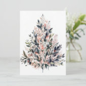 Festliche und elegante Weihnachtskarte Feiertagskarte (Stehend Vorderseite)