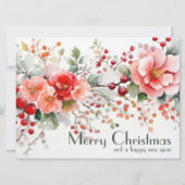 Festliche und elegante Weihnachtskarte Karte (Vorderseite)