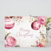 Festliche und elegante Weihnachtskarte Karte (Stehend Vorderseite)