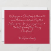 Festliche und elegante Weihnachtskarte Karte (Rückseite)