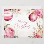 Festliche und elegante Weihnachtskarte Karte (Vorderseite)