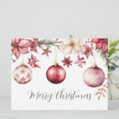 Festliche und elegante Weihnachtskarte Karte (Stehend Vorderseite)