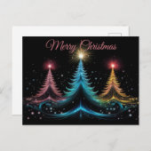 Festliche und elegante Weihnachtskarte Postkarte (Vorne/Hinten)