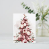 Festliche und elegante Weihnachtskarte Postkarte (Stehend Vorderseite)