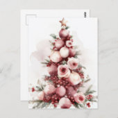 Festliche und elegante Weihnachtskarte Postkarte (Vorne/Hinten)