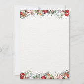 Festliche und lustige Weihnachtsfeier Ansammlung E Einladung (Rückseite)