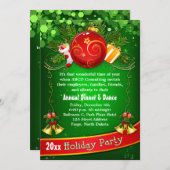 Festliche Unternehmensfeiertags-Party Einladung (Vorne/Hinten)