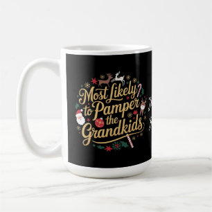 Festliche Verwöhnung der Enkelkinder Urlaubsgrafik Kaffeetasse