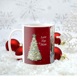 Festliche, verzaubernde Wasserfarben-Weihnachtsfot Kaffeetasse