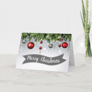 Festliche Verzierungs-Weihnachtskarte Feiertagskarte