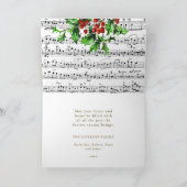 Festliche Vintage Angel Cherubs Heiligabend Karte (Innenseite)