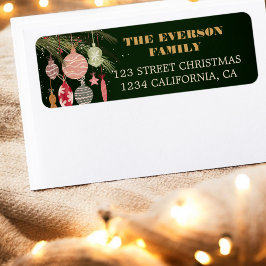 Festliche Vintage Ornamente Weihnachten Illustrati