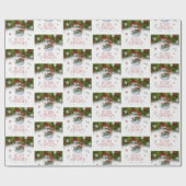 Festliche Vintage Schenkung Geschenkpapier (Flach)