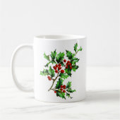 Festliche Vintage Viktorianische Weihnachten Heili Kaffeetasse (Links)