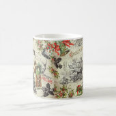 Festliche Vintage Viktorianische Weihnachten Kaffeetasse (Mittel)