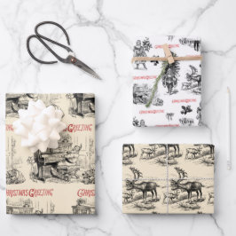 Festliche Vintage Viktorianische Weihnachten mit d Geschenkpapier Set